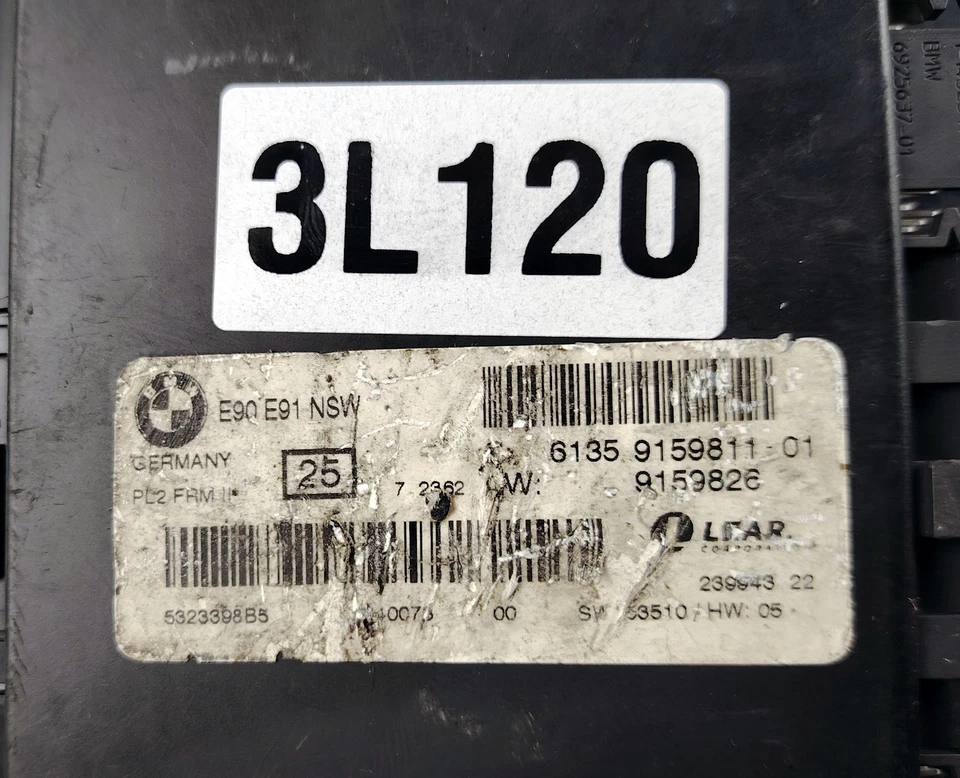 BMW 3 Touring E90 E91 320D Vano Piedi Corpo Controllo Luce Modulo Bcm 9159811 - Immagine 3 di 4