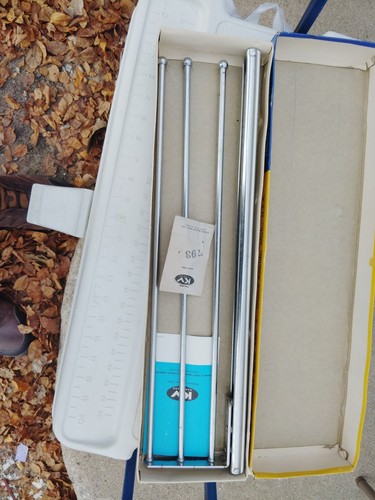 NOS Vintage Knape Vogt KV K-Venience #793 (3) Bar Schiebetuchhalter Seitenmontage - Bild 2 von 3