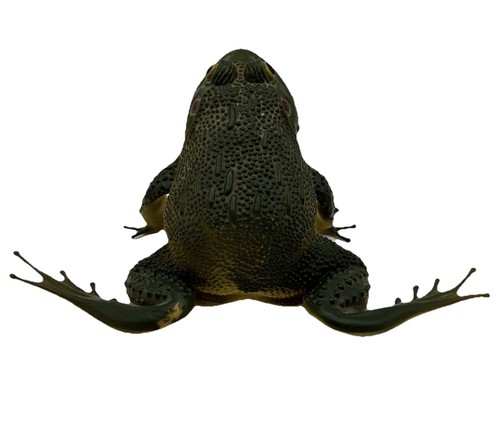 Giocattolo Vintage Sun Wai Gomma Morbida Rana Squeeze Squeeker Ancora Cigolii 2,75”Hx7”W - Foto 4 di 9