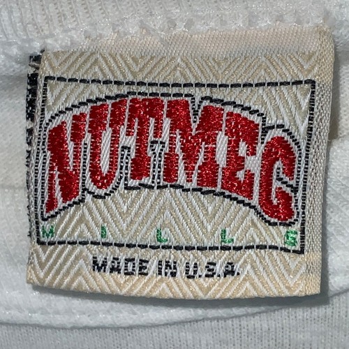 Vintage Snoopy Peanuts Nutmeg T-Shirt Medium White St. Louis Volleyball Club 80s - Picture 5 of 5