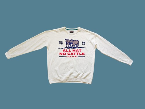 Sendero Provisions All Hat No Cattle White Sweatshirt Gr. L