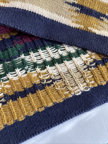 Vintage Aztec Multicolor 90s Full Button Sweater Vest Men’s XL - Picture 17 of 24