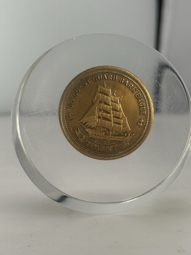 US Coast Guard Academy Centennial Challenge Coin Bark Eagle Paperweight USCG - C - Picture 3 of 23