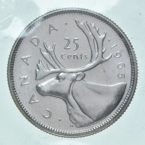1965 Canada 25 Cents — photo from the most recent tracked eBay sale