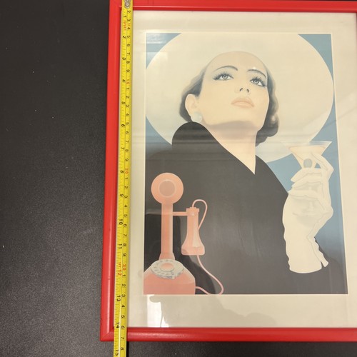 Vintage 70-80er Rebus Kunstdrucke Mayfair Art Deco Bilder gerahmt Paar - Bild 14 von 15