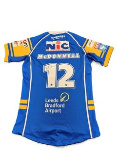LIMITED EDITION Leeds Rhinos Barnardo’s Shirt Takeover Signed No.12 McDonnell