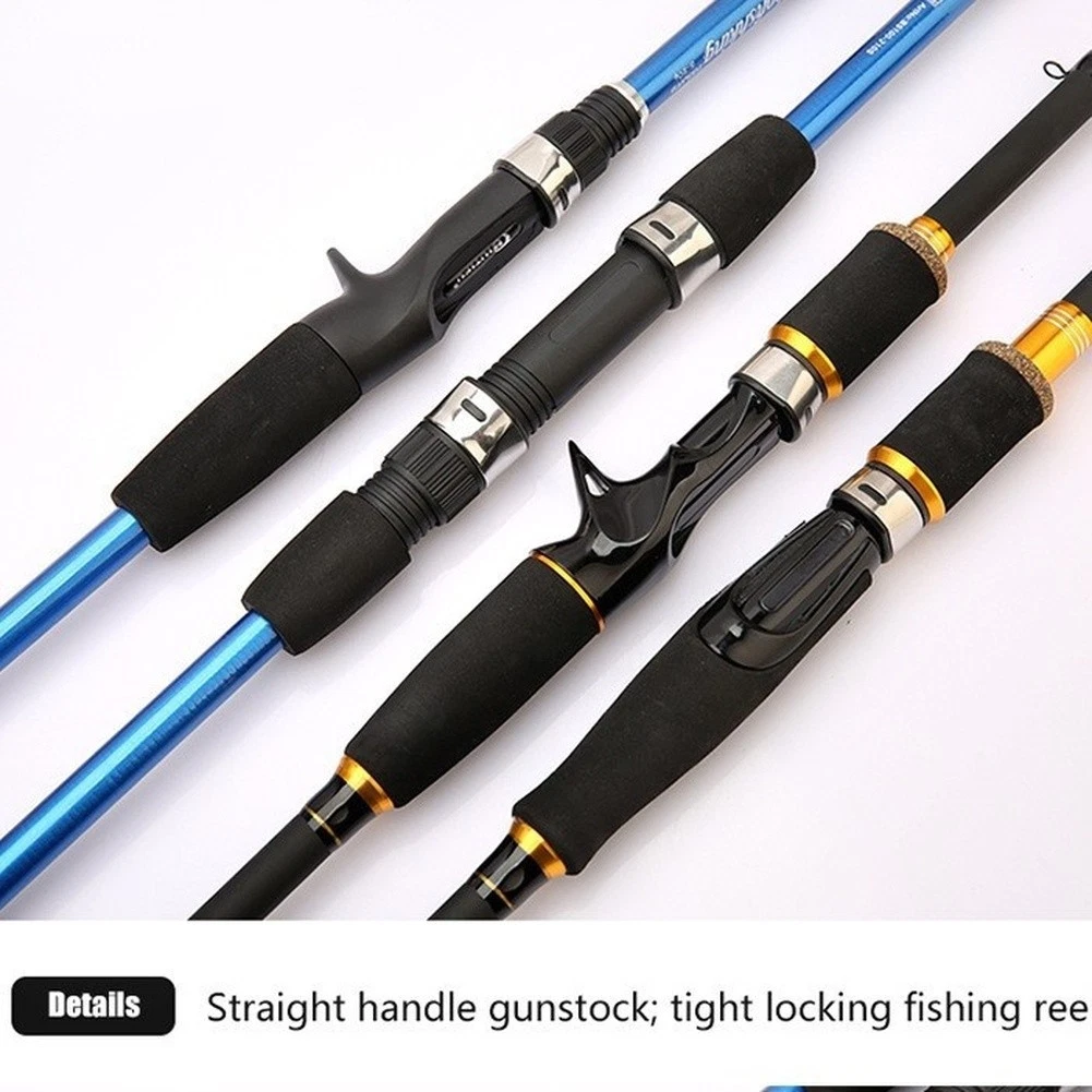 Fiberglass Lure Fishing Rod ML Power 4 Piece 1.8m 2.1m Portable Design
