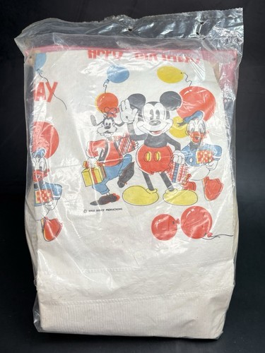 Vintage Disney Mickey Mouse Party Pack Pappteller Tischdecke Servietten Tassen NEU - Bild 5 von 5