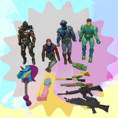 Fortnite Action Figure Lot Weapons Rust Lord Merman Ruin Visitor 