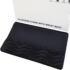 Keyboard Wrist Rest, Mouse Pad Set with Ergonomic Tilted, Memory Foam Pad for...