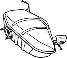 Endschalld�mpfer 247-413 BOSAL f�r BMW 1
