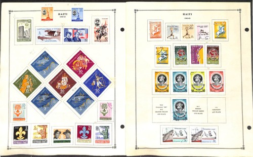 Briefmarkensammlung Haiti auf 60 Scott International Seiten, 1881 bis 1976 (v. Chr.) - Bild 6 von 24
