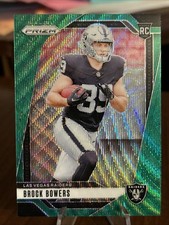 2024 Panini Prizm Prizms Green Wave #315 Brock Bowers RC