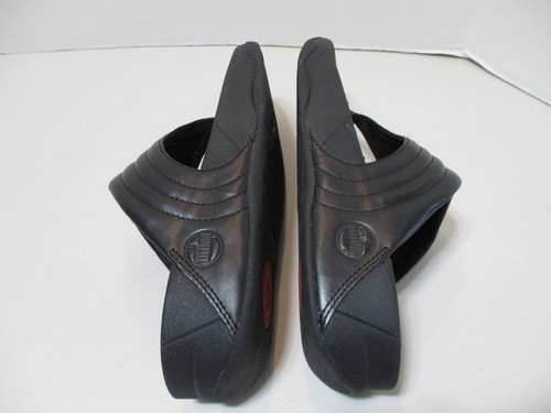 Sandalias FitFlop Mujer 9 Cuero Negro Walkstar Puntera Tanga Chanclas Cuña - Imagen 7 de 11