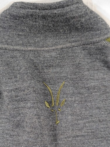 Ibex Sweater XL Gray 100% New Zealand Merino Wool Quarter Zip Pullover Sweater - Picture 10 of 10