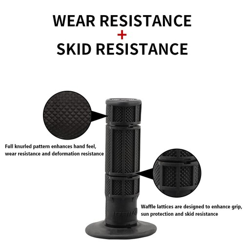 Motorcycle Hand Grips, 7/8" 22mm 24mm Dirt Bike Grips,Universal Motorcycle Ha... - Picture 3 of 7