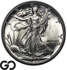 1944 Walking Liberty Half Dollar, Solid Gem BU++