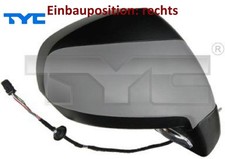 TYC 326-0105 Außenspiegel rechts Spiegel außen für Peugeot 