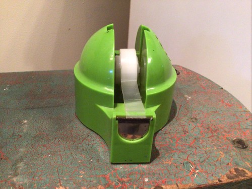 Vintage Suntara Office Desk Set Kitschy Tape Dispenser Green Daisy Groovy! - Picture 3 of 17