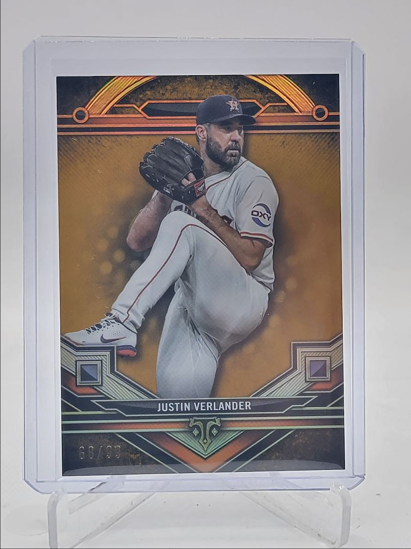 JUSTIN VERLANDER 2024 TOPPS TRIPLE THREADS BASEBALL GOLD ASTROS /99 Q3694