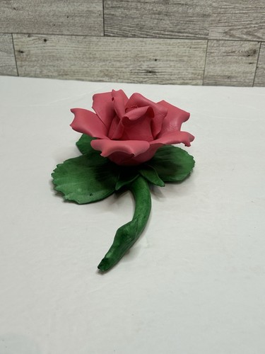 Vintage Capodimonte Nioleva Grande Porcelana Rosa • Hecho en Italiano - Imagen 8 de 12