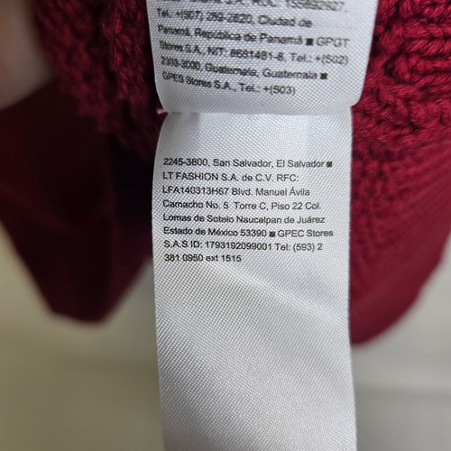 Suéter largo túnica tejido texturizado Old Navy Have A Heart, rojo, para mujer talla XL - Imagen 7 de 11