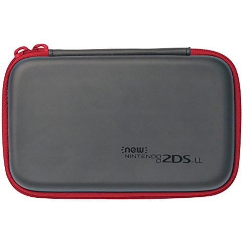 Hori Slim Hard Pouch Black & Red for New Nintendo 2DS LL XL F/S w/Tracking# NEW - Picture 2 of 4