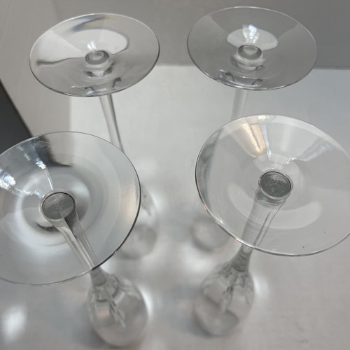 Set 4 bicchieri calici champagne scanalati Lenox Crystal Firelight 9,5" - Foto 7 di 7