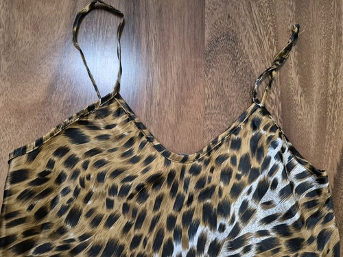 EUC VINTAGE Kristine Tyler Cheetah Print Slip Mini Dress - Picture 4 of 7