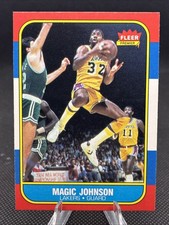 1986-87 Fleer #53 Magic Johnson Los Angeles Lakers