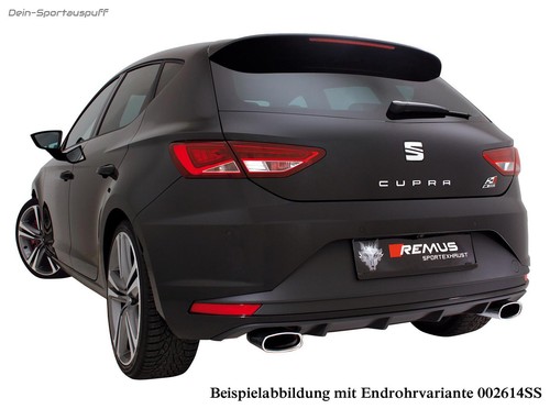 Remus Escape Deportivo Seat Leon Cupra 300 5F De 2x145x90mm Oval De BULL-X - Imagen 3 de 3