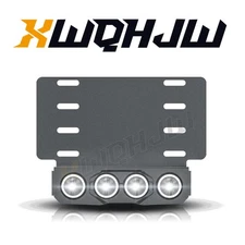 Bull Bar Bumper License Plate Mount Bracket +LED Light Combo +Wire US