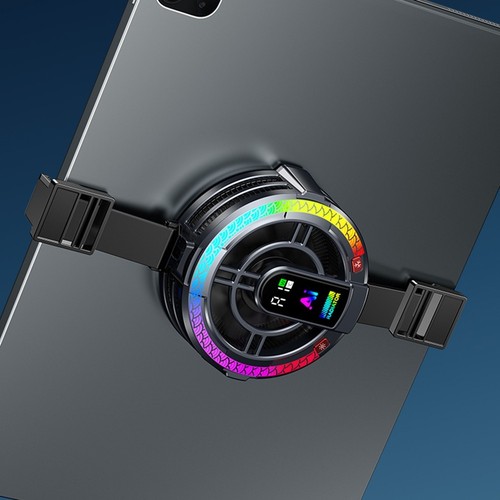 Magnetyczny wentylator chłodzący AI do tabletów z oświetleniem RGB i inteligentnym wyświetlaczem - Zdjęcie 5 z 18