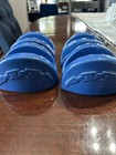 Longaberger Pottery Woven Traditions Cornflower Blue Taco Holder – Set of 4