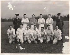 PRESS PHOTOGRAPH - R.A.F. Cranwell Football Club Team Group Nov 1948 