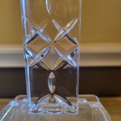 Cruz vintage de cristal de plomo Samobor edición limitada hecha en Eslovenia, 10" de alto - Imagen 3 de 11