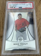 MIKE TROUT 2010 Bowman Platinum ROOKIE #PP5 PSA 8