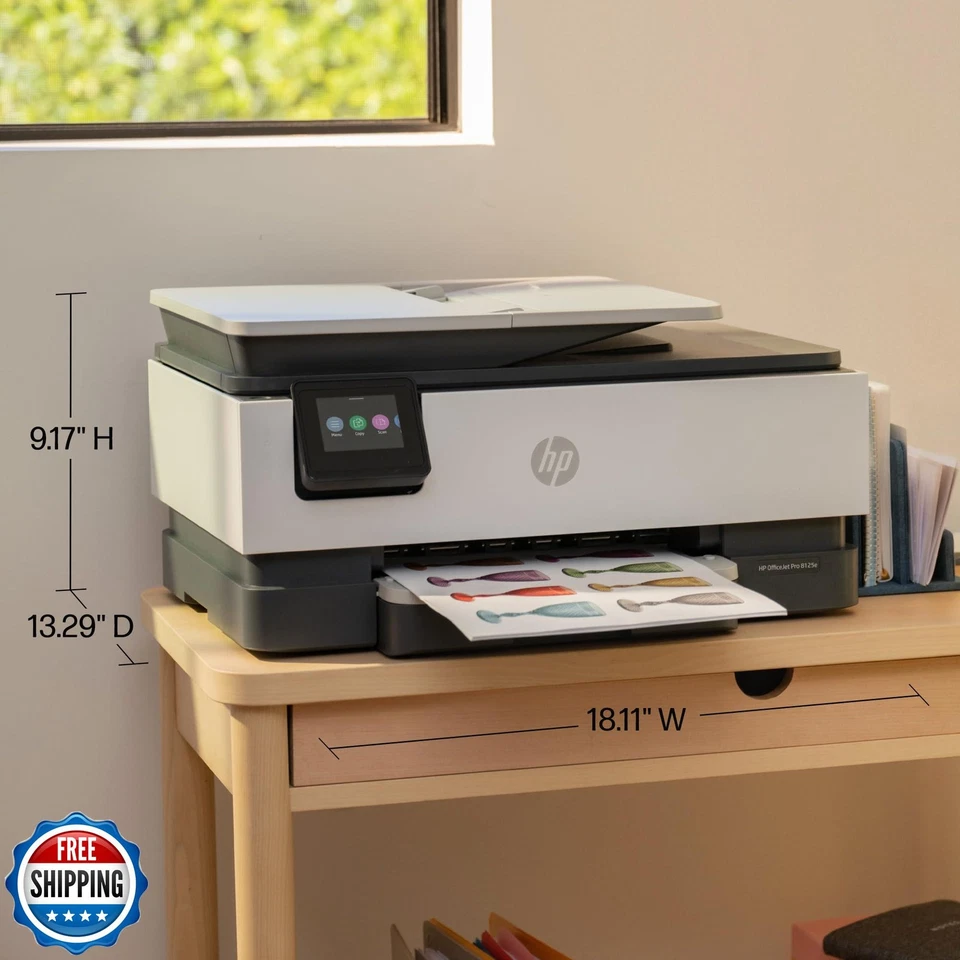 HP OfficeJet Pro 8125e Wireless All-in-One Color Inkjet Printer, Print, scan, - Image 4 of 4