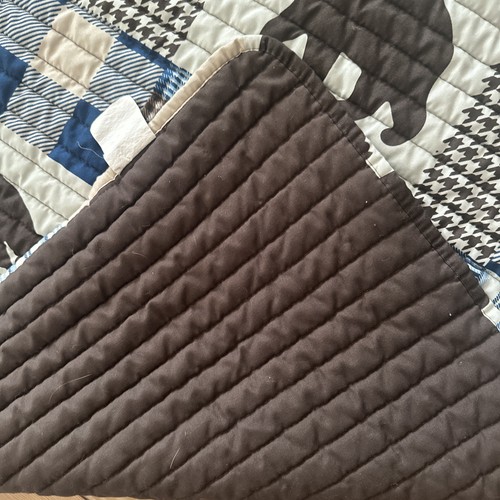 Bear Quilt Lightweight Reversible Quilt 90”x69” Twin/Twin L Woodsy Lodge Outdoor - Picture 5 of 7