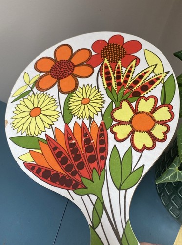 Vintage Taunton Vale Chopping/Serving Board Bouquet 1960/70's Florals - Foto 3 di 13