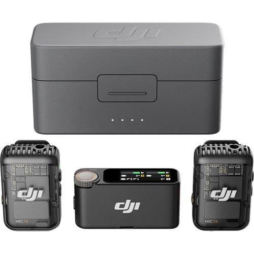 DJI Mic 2 (2 TX + 1 RX + Charging Case) All-in-one Wireless Microphone - Photo 2 sur 12