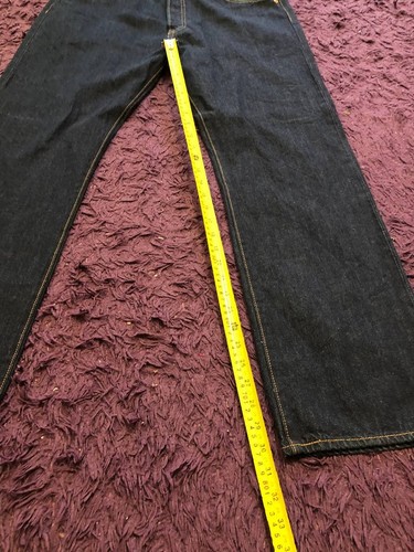 Levi's Premium Selvedge Jeans Slim Taper Men's Cotton Denim 501 38x32 - Picture 11 of 19