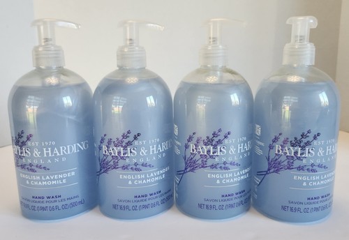 Lot of 4 Baylis & Harding English Lavender & Chamomile Hand Wash 16.9 fl. oz. - Picture 1 of 3