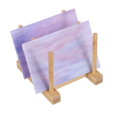 4 x 6 Inch Stained Glass Sheets, 2 Sheets Transparent Art Glass, Violet
