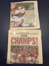 2 Philadelphia Inquirer Daily News Newspapers 10/30/2008 Phillies World Series