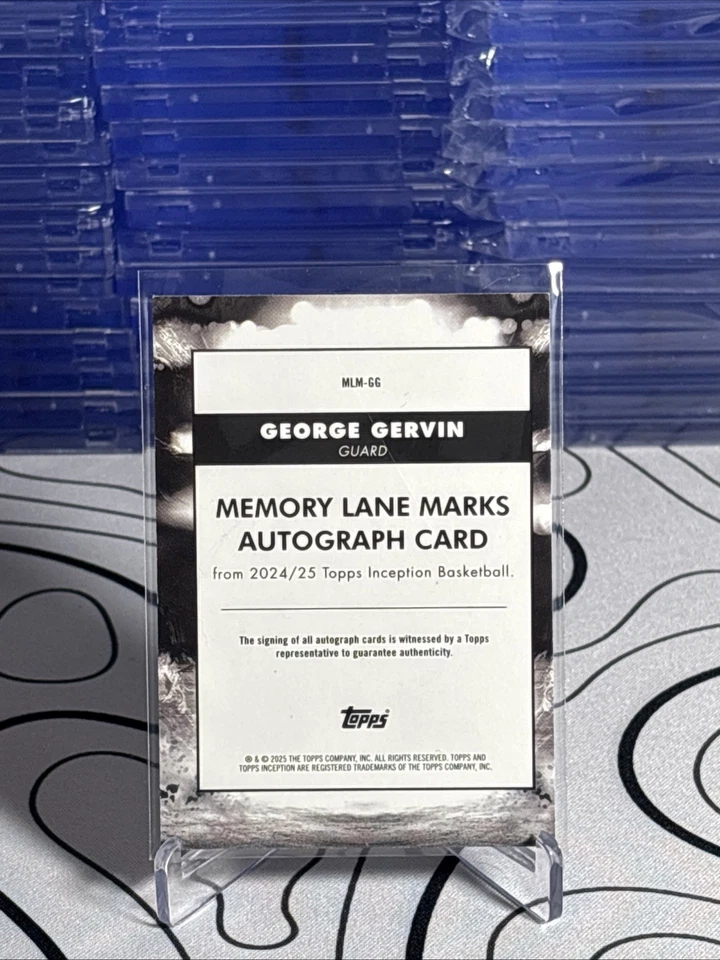 2024–25 Topps Inception Memory Lane Marks George Gervin с автографом 11/25 - Изображение 2 из 2
