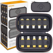 USB Flash Drives Case Organizer Fits 20 Thumb Drives USB Sticks Holder Hard S...