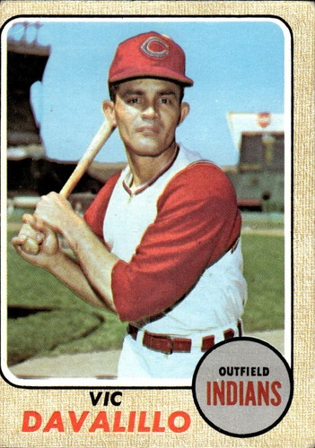 Vic Davalillo 1968 Topps #397 Cleveland Indians - Imagen 1 de 2