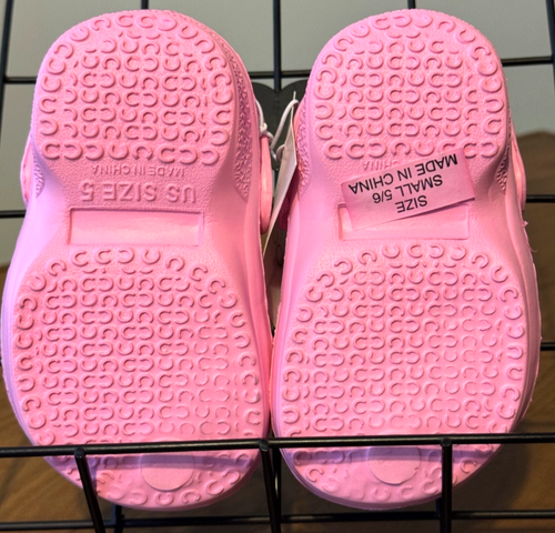 Pink/Blue TODDLER Girl UNICORN CHARMS CLOGS - Size Small (5/6) -NWT - Picture 3 of 8