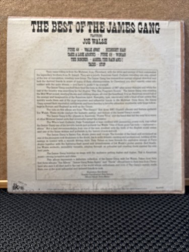 James Gang ft Joe Walsh - The Best of the James Gang Vinyl LP 1973 / Funk 49 /EX - Picture 2 of 5